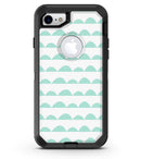 Green Waves with White Micro Dots - iPhone 7 or 8 OtterBox Case & Skin Kits