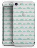 Green Waves with White Micro Dots - Skin-kit for the iPhone 8 or 8 Plus