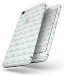 Green Waves with White Micro Dots - Skin-kit for the iPhone 8 or 8 Plus