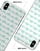 Green Waves with White Micro Dots - iPhone X Clipit Case