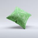 Green & Yellow Mesh ink-Fuzed Decorative Throw Pillow