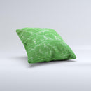 Green & Yellow Mesh ink-Fuzed Decorative Throw Pillow