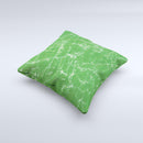 Green & Yellow Mesh ink-Fuzed Decorative Throw Pillow