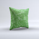 Green & Yellow Mesh ink-Fuzed Decorative Throw Pillow