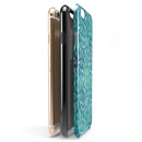 Green and Blue Watercolor Leaves Pattern iPhone 6/6s or 6/6s Plus 2-Piece Hybrid INK-Fuzed Case