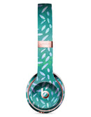 Green and Blue Watercolor Leaves Pattern Full-Body Skin Kit for the Beats by Dre Solo 3 Wireless Headphones