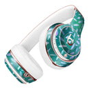 Green and Blue Watercolor Leaves Pattern Full-Body Skin Kit for the Beats by Dre Solo 3 Wireless Headphones