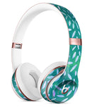 Green and Blue Watercolor Leaves Pattern Full-Body Skin Kit for the Beats by Dre Solo 3 Wireless Headphones