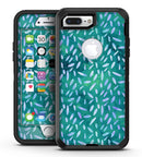 Green and Blue Watercolor Leaves Pattern - iPhone 7 Plus/8 Plus OtterBox Case & Skin Kits