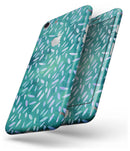 Green and Blue Watercolor Leaves Pattern - Skin-kit for the iPhone 8 or 8 Plus