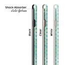 Green and Blue Watercolor Polka Dot Pattern iPhone 6/6s or 6/6s Plus 2-Piece Hybrid INK-Fuzed Case