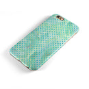 Green and Blue Watercolor Polka Dot Pattern iPhone 6/6s or 6/6s Plus 2-Piece Hybrid INK-Fuzed Case