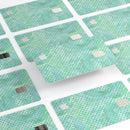 Green and Blue Watercolor Polka Dot Pattern - Premium Protective Decal Skin-Kit for the Apple Credit Card