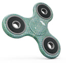 Green and Blue Watercolor Polka Dot Pattern Full-Body Fidget Spinner Skin-Kit