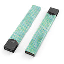 Green and Blue Watercolor Polka Dot Pattern - Premium Decal Protective Skin-Wrap Sticker compatible with the Juul Labs vaping device