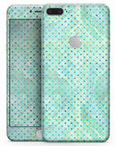 Green and Blue Watercolor Polka Dot Pattern - Skin-kit for the iPhone 8 or 8 Plus