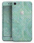 Green and Blue Watercolor Polka Dot Pattern - Skin-kit for the iPhone 8 or 8 Plus