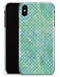 Green and Blue Watercolor Polka Dot Pattern - iPhone X Clipit Case