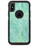 Green and Blue Watercolor Polka Dot Pattern - iPhone X OtterBox Case & Skin Kits