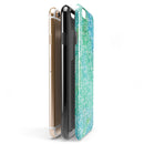 Green and Blue Wtaercolor Fractal Pattern iPhone 6/6s or 6/6s Plus 2-Piece Hybrid INK-Fuzed Case