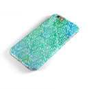 Green and Blue Wtaercolor Fractal Pattern iPhone 6/6s or 6/6s Plus 2-Piece Hybrid INK-Fuzed Case