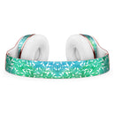 Green and Blue Wtaercolor Fractal Pattern Full-Body Skin Kit for the Beats by Dre Solo 3 Wireless Headphones