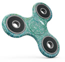 Green and Blue Wtaercolor Fractal Pattern Full-Body Fidget Spinner Skin-Kit