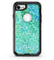 Green and Blue Wtaercolor Fractal Pattern - iPhone 7 or 8 OtterBox Case & Skin Kits
