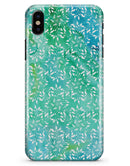 Green and Blue Wtaercolor Fractal Pattern - iPhone X Clipit Case