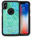 Green and Blue Wtaercolor Fractal Pattern - iPhone X OtterBox Case & Skin Kits