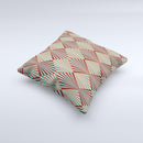 Green and Brown Diamond Pattern ink-Fuzed Decorative Throw Pillow