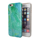 Green and Gold Watercolor Polka Dots iPhone 6/6s or 6/6s Plus 2-Piece Hybrid INK-Fuzed Case