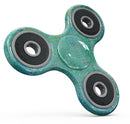 Green and Gold Watercolor Polka Dots Full-Body Fidget Spinner Skin-Kit