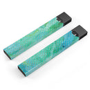 Green and Gold Watercolor Polka Dots - Premium Decal Protective Skin-Wrap Sticker compatible with the Juul Labs vaping device