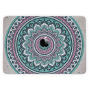 MacBook Pro with Touch Bar Skin Kit - Green_and_Pink_Circle_Mandala_v9-MacBook_13_Touch_V3.jpg?