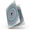 MacBook Pro with Touch Bar Skin Kit - Green_and_Pink_Circle_Mandala_v9-MacBook_13_Touch_V7.jpg?