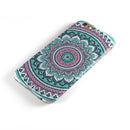 Green and Pink Circle Mandala v9 iPhone 6/6s or 6/6s Plus 2-Piece Hybrid INK-Fuzed Case