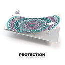 Green and Pink Circle Mandala v9 - Premium Protective Decal Skin-Kit for the Apple Credit Card
