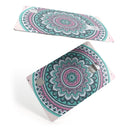 Green and Pink Circle Mandala v9 - Premium Protective Decal Skin-Kit for the Apple Credit Card