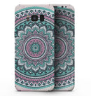 Green and Pink Circle Mandala v9 - Samsung Galaxy S8 Full-Body Skin Kit