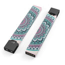 Green and Pink Circle Mandala v9 - Premium Decal Protective Skin-Wrap Sticker compatible with the Juul Labs vaping device