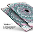 Green and Pink Circle Mandala v9 - Full Body Skin Decal for the Apple iPad Pro 12.9", 11", 10.5", 9.7", Air or Mini (All Models Available)