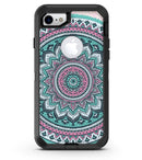 Green and Pink Circle Mandala v9 - iPhone 7 or 8 OtterBox Case & Skin Kits