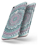 Green and Pink Circle Mandala v9 - Skin-kit for the iPhone 8 or 8 Plus