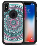 Green and Pink Circle Mandala v9 - iPhone X OtterBox Case & Skin Kits