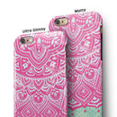 Green and Pink Tribal v3 iPhone 6/6s or 6/6s Plus 2-Piece Hybrid INK-Fuzed Case