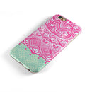 Green and Pink Tribal v3 iPhone 6/6s or 6/6s Plus 2-Piece Hybrid INK-Fuzed Case