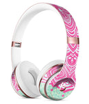 Green and Pink Tribal v3 Full-Body Skin Kit for the Beats by Dre Solo 3 Wireless Headphones