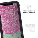 Green and Pink Tribal v3 - Skin Kit for the iPhone OtterBox Cases