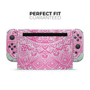 Green and Pink Tribal v3 // Skin Decal Wrap Kit for Nintendo Switch Console & Dock, Joy-Cons, Pro Controller, Lite, 3DS XL, 2DS XL, DSi, or Wii - Vinyl Skin Wrap for Nintendo Switch 2, OLED, Lite, Pro Controller, Wii & Classic Handhelds